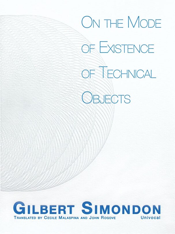 Couverture_On The Mode Of Existence Of Technical Objects