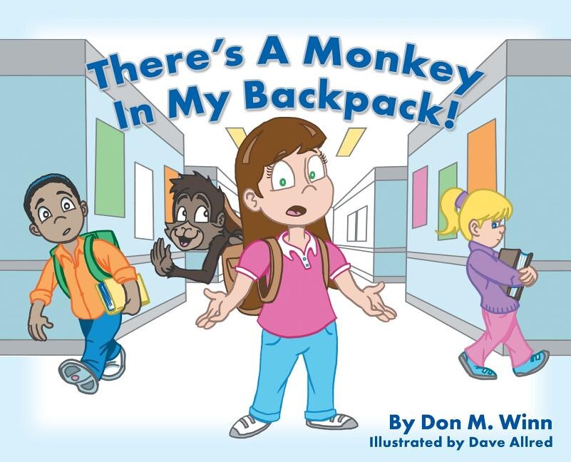 Front cover_There's a Monkey in My BackPack!