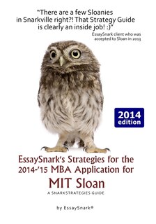 Front cover_EssaySnark's Strategies for the 2014-'15 MBA Application for MIT Sloan