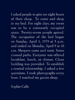 Front cover_Sophie Calle: The Sleepers