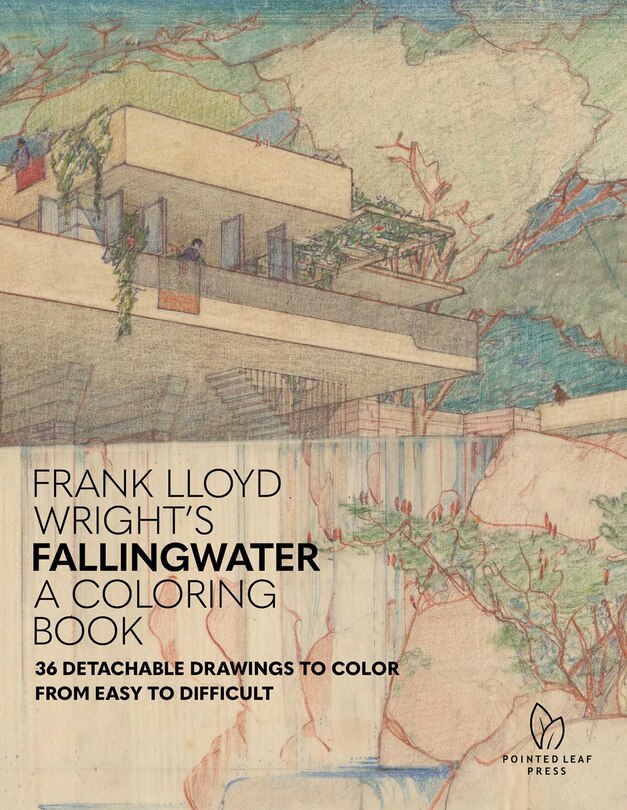 Front cover_Frank Lloyd Wright's Fallingwater Coloring Book