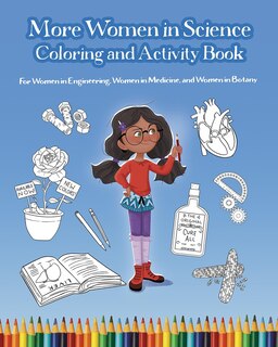 Front cover_More Women in Science Coloring and Activity Book