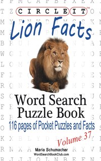 Front cover_Circle It, Lion Facts, Word Search, Puzzle Book