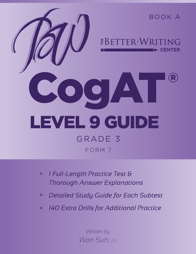 Front cover_Cogat Level 9 (grade 3) Guide