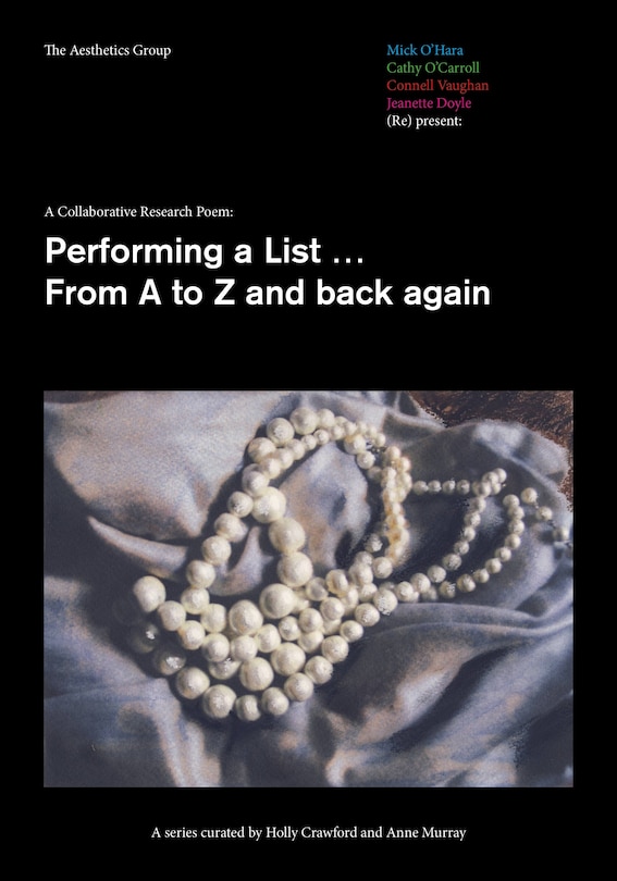 Front cover_A Collaborative Research Poem: Performing a List...from A to Z and Back Again