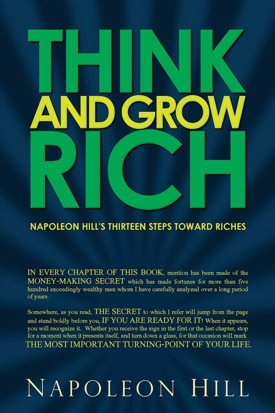 Front cover_Think and Grow Rich - Napoleon Hill's Thirteen Steps Toward Riches