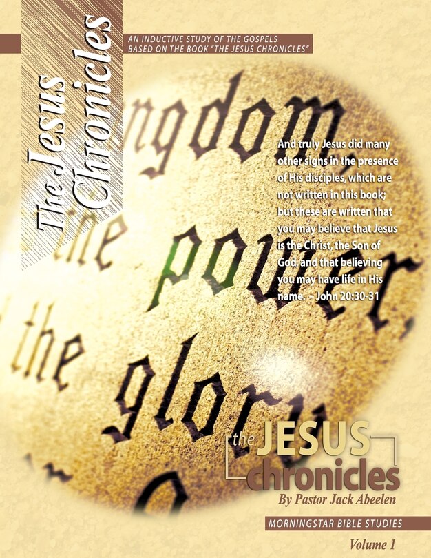 Front cover_Jesus Chronicles Vol.1 Inductive Bible Study