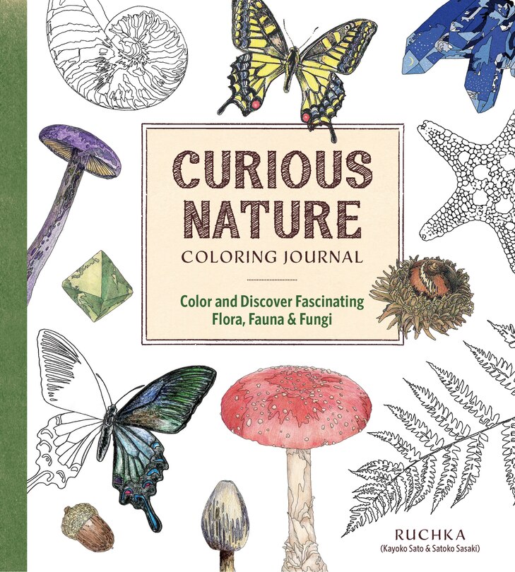 Front cover_Curious Nature Coloring Journal
