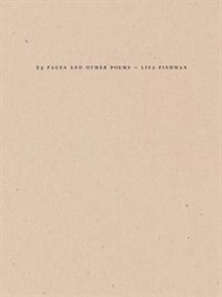 Couverture_24 Pages And Other Poems