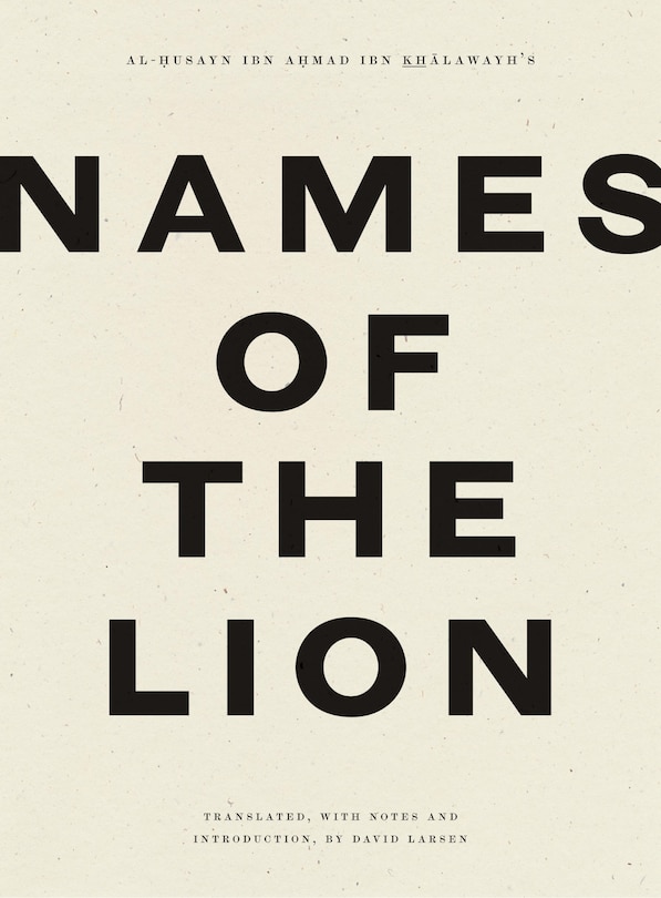 Front cover_Names Of The Lion