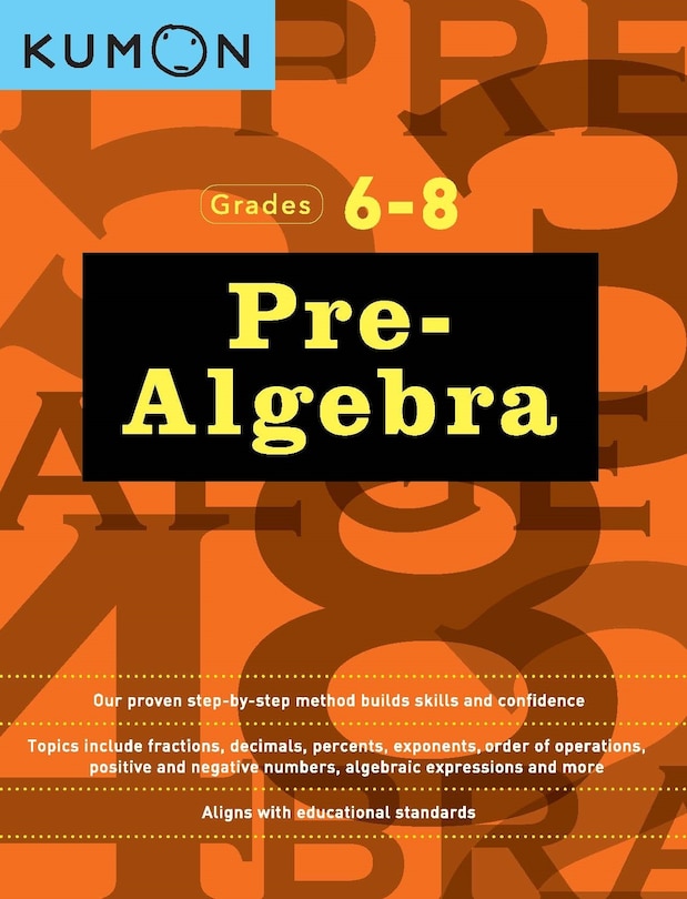 Couverture_Kumon Grades 6-8 Pre-Algebra