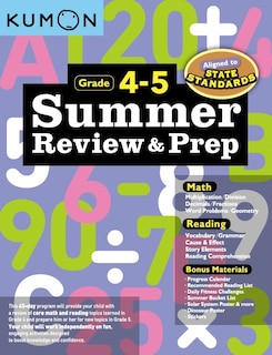 Front cover_Kumon Summer Review and Prep 4-5