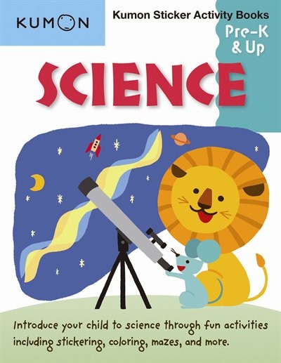 Front cover_Kumon Sticker Activity Books: Science PreK & Up