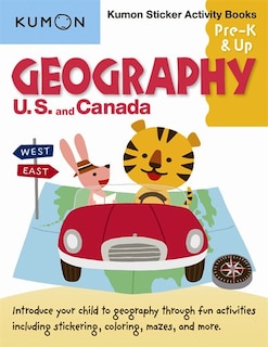 Couverture_Kumon Sticker Activity Books: Geography U.S. and Canada