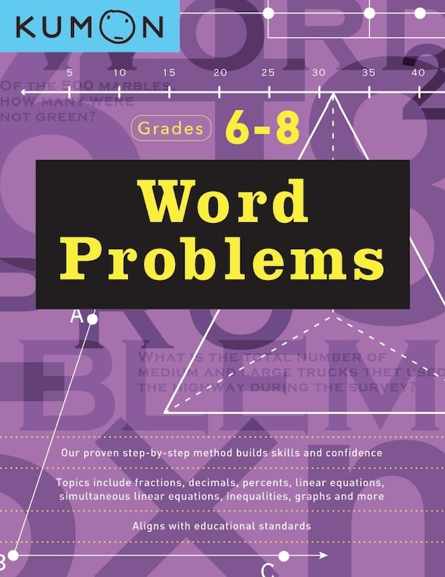 Front cover_Kumon Word Problems Grades 6/8