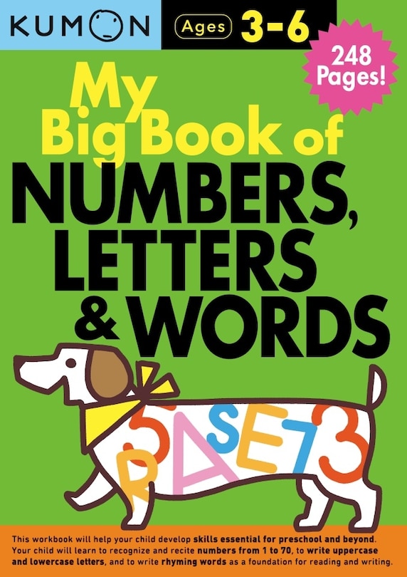 Front cover_Kumon My Big Book of Numbers, Letters & Words