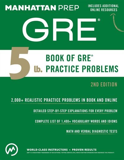 Front cover_5 lb. Book of GRE Practice Problems
