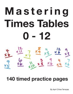 Front cover_Mastering Times Tables 0 - 12