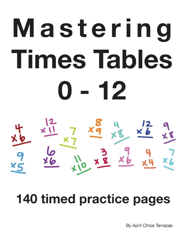 Front cover_Mastering Times Tables 0 - 12