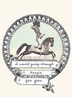 Hoops - Greeting Cards, pkg of 6: Greeting: I would jump through hoops for you (blank inside)