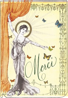 Merci - Greeting Cards, pkg of 6: Greeting: Merci (blank inside)