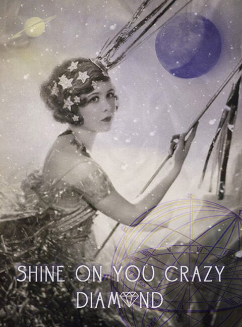 Shine On - Greeting Cards, pkg of 6: Greeting: Shine On You Crazy Diamond (blank inside)