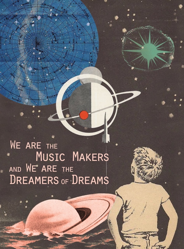 Front cover_We Are The Music Makers - Hooligan Ruth Encouragement Greeting Card