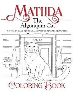 Front cover_Matilda, The Algonquin Cat Coloring Book