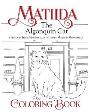 Front cover_Matilda, The Algonquin Cat Coloring Book