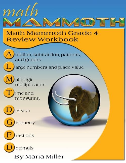 Math Mammoth Grade 4 Review Workbook Indigo