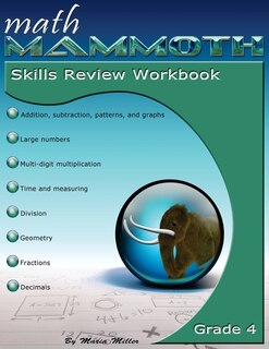 Front cover_Math Mammoth Grade 4 Skills Review Workbook