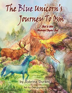 Front cover_The Blue Unicorn's Journey To Osm Black and White