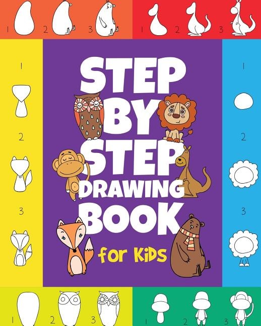 Front cover_The Step-by-Step Drawing Book for Kids