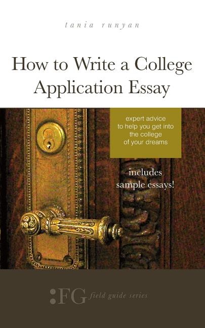 Front cover_How to Write a College Application Essay