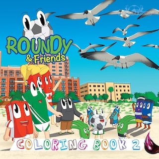 Front cover_Roundy & Friends Coloring Book 2