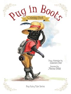 Front cover_Pug In Boots - Coloring Book