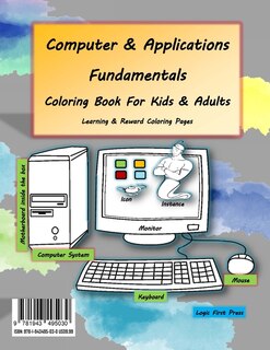 Front cover_Computer and Applications Fundamentals Coloring Book For Kids & Adults