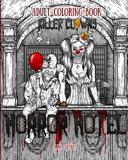Front cover_Adult Coloring Book Horror Hotel