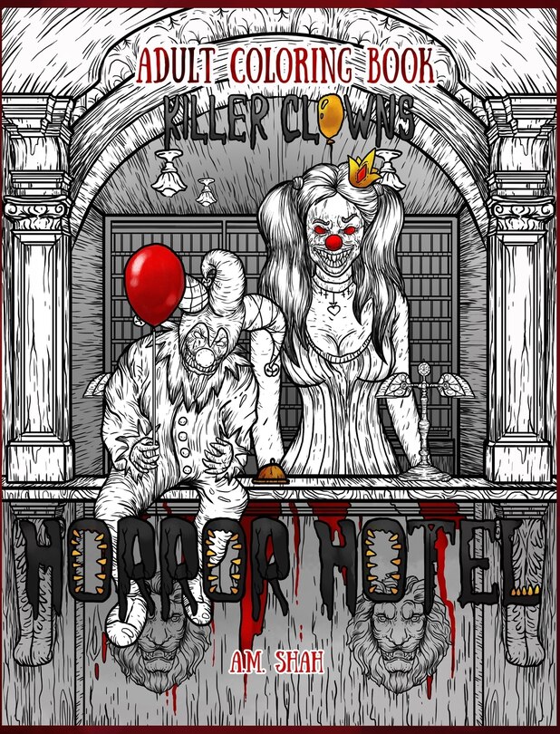 Front cover_Adult Coloring Book Horror Hotel