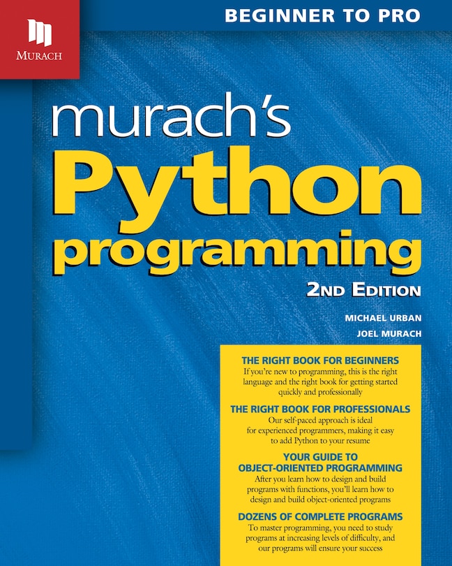 Front cover_Murach's Python Programming (2nd Edition)