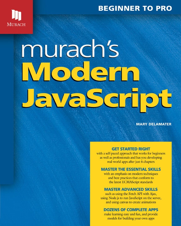Front cover_Murach's Modern JavaScript