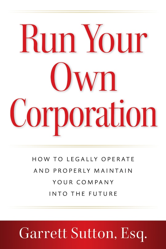 Front cover_Run Your Own Corporation