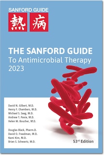 Couverture_The Sanford Guide to Antimicrobial Therapy 2023 (Pocket-Sized, Soft Cover, 4.375 x 6.5 in)