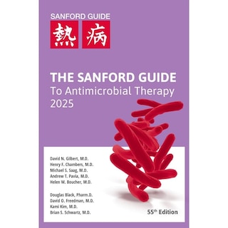 Front cover_Sanford Guide to Antimicrobial Therapy 2025 (pocket-sized, soft cover, 4.375 x 6.5 in)
