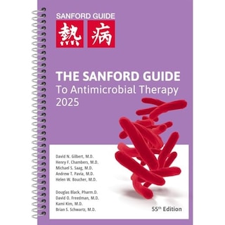 Couverture_The Sanford Guide to Antimicrobial Therapy 2025 (spiral bound, soft cover, 5 x 8 in)