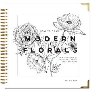 Front cover_How To Draw Modern Florals