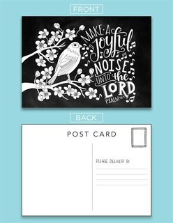 Scripture Coloring Postcards: Color, Share, And Inspire