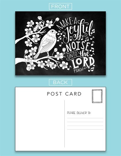 Scripture Coloring Postcards: Color, Share, And Inspire