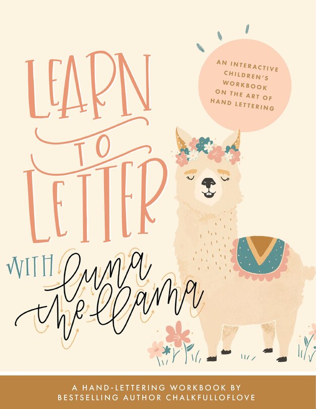 Front cover_Learn To Letter With Luna The Llama