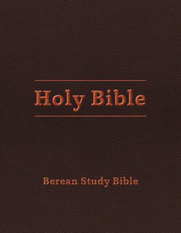 Berean Study Bible (burgundy Leatherlike)
